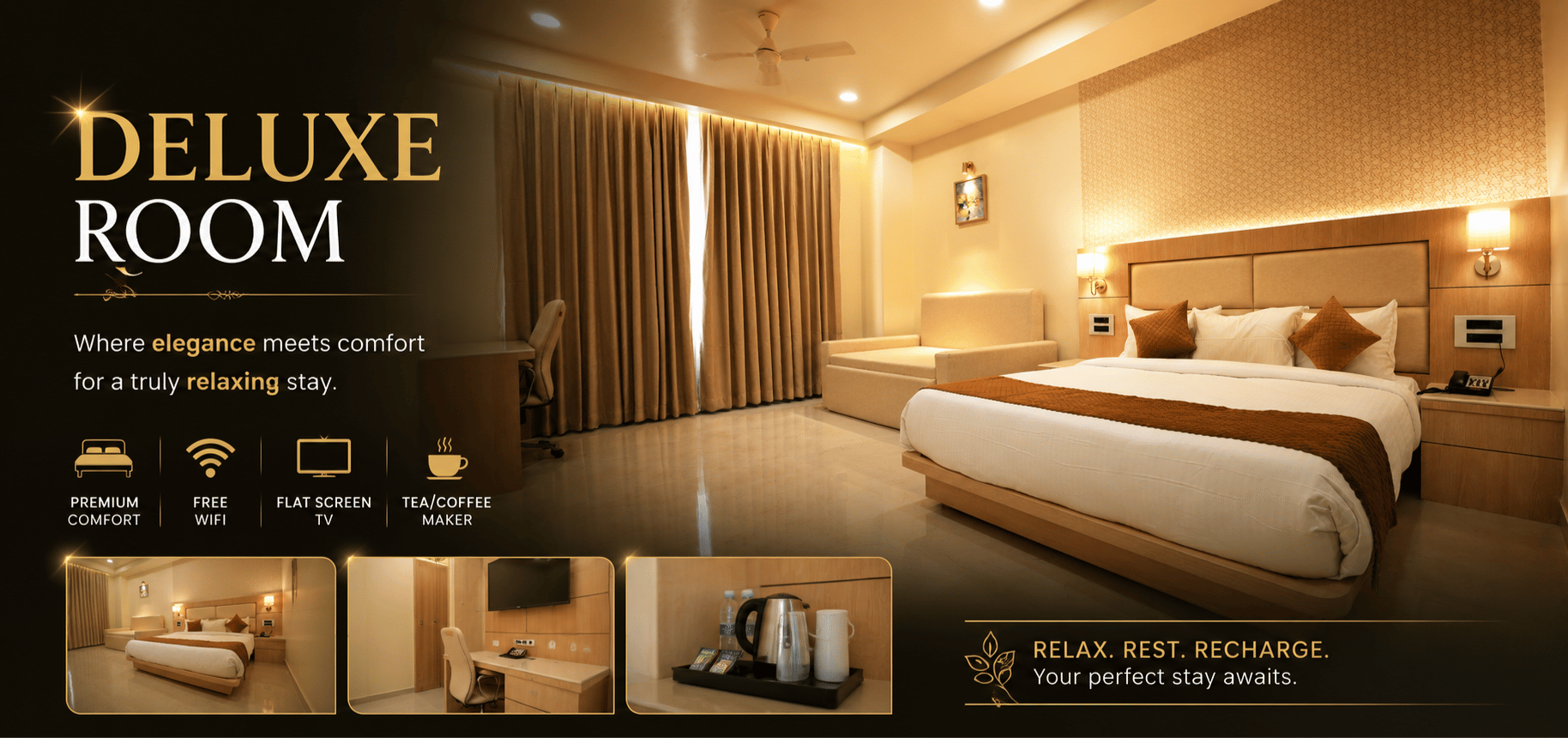 best deluxe hotel room in Mauranipur