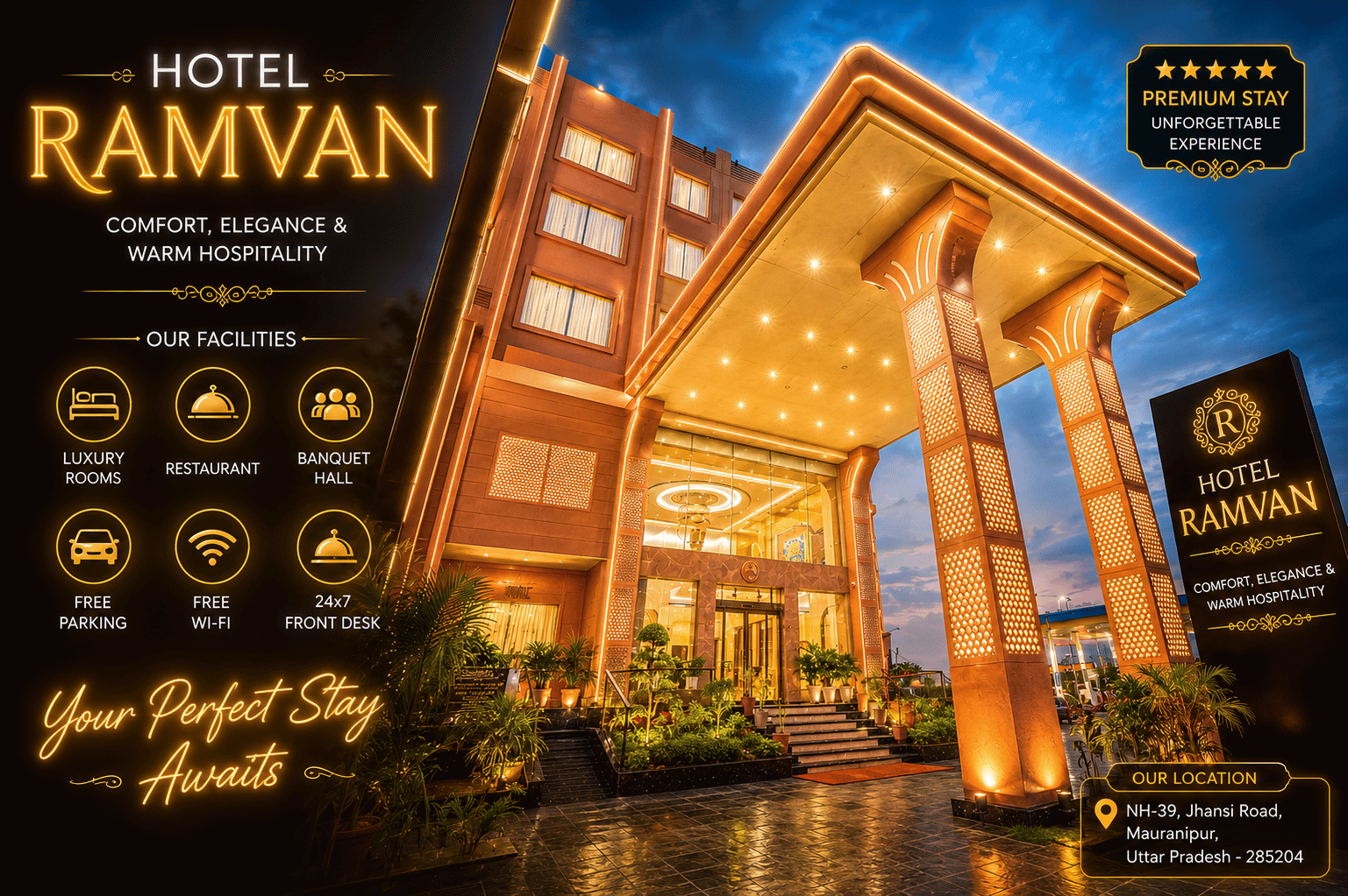 best Luxury Hotel in Mauranipur Jhansi Road